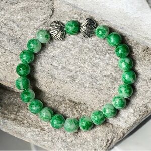 Green Jade Beaded Bracelet